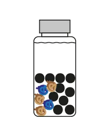Disposable wide-mouth bottles