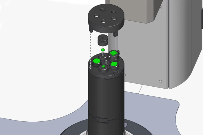 Automatic Sample Changer for Three or Five Samples