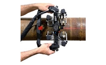 Semiautomated Scanner for Longitudinal Seam Weld Inspection with the AxSeam Scanner - NDT
