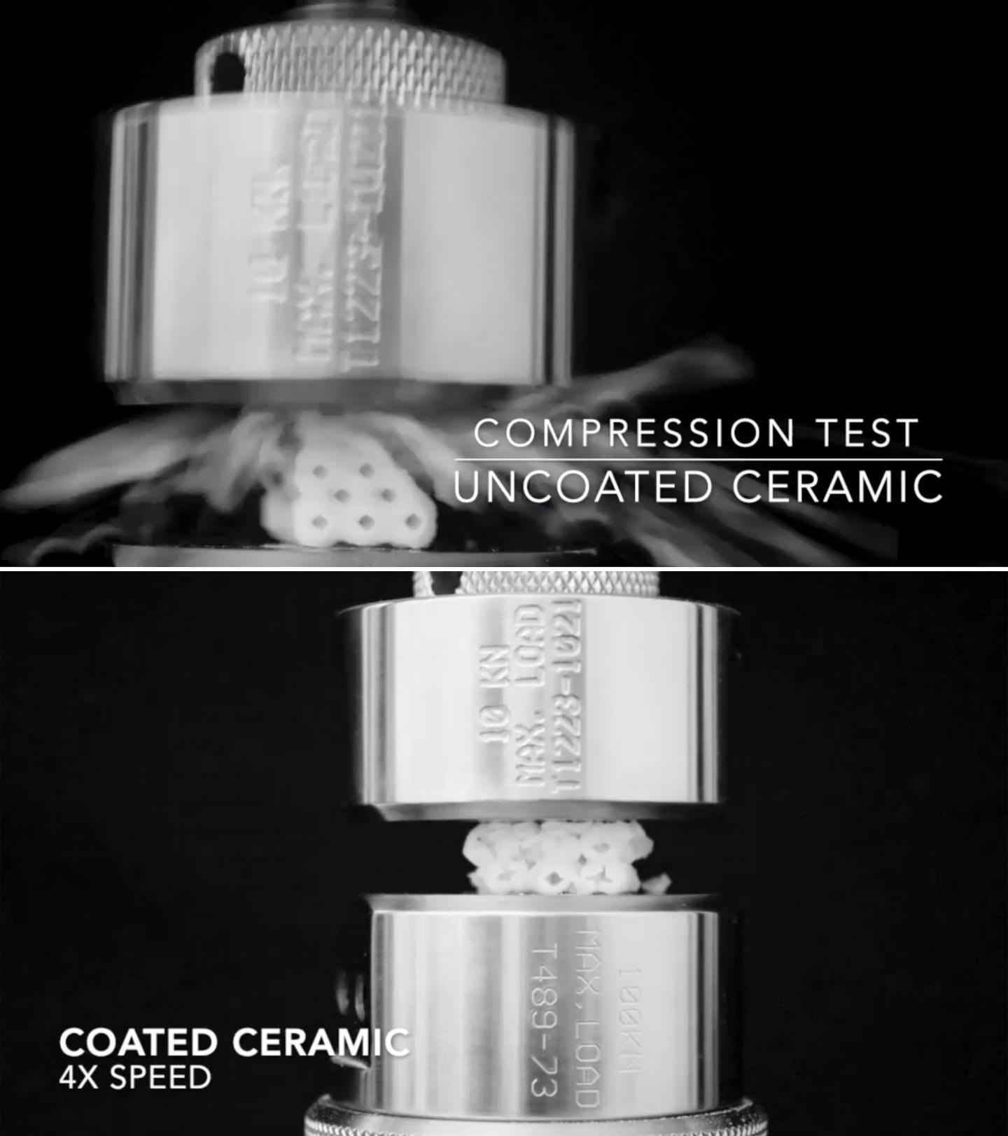 Hard Ceramics Less Likely to Shatter When Coated with Thin Film of Polymer