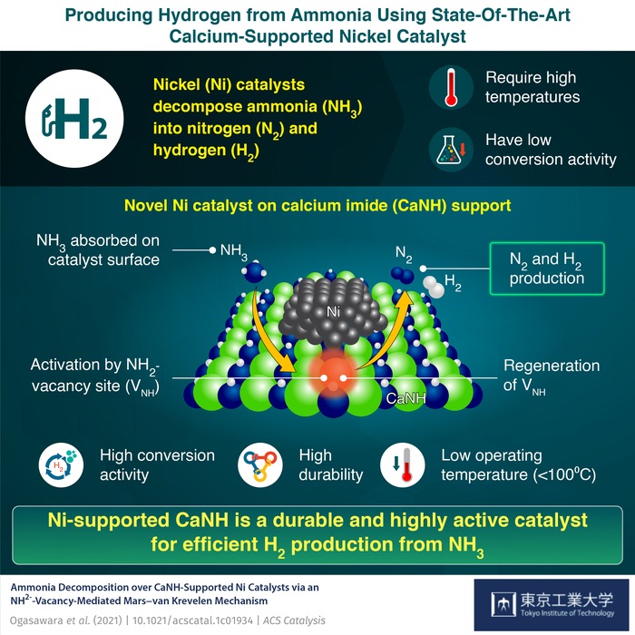 Novel Catalyst to Achieve Better Ammonia Conversion for Hydrogen Synthesis