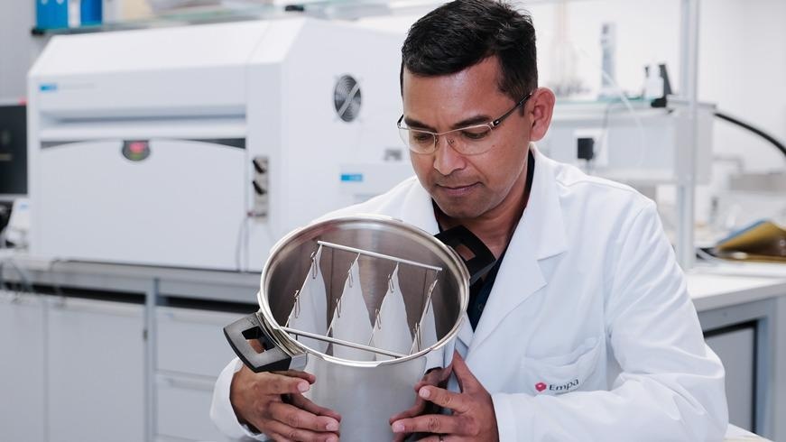 Empa Researcher Transforms Cotton into a Fire-Resistant Material.