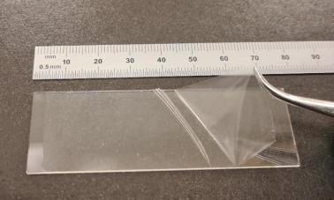 A PVDF film made by USC method.