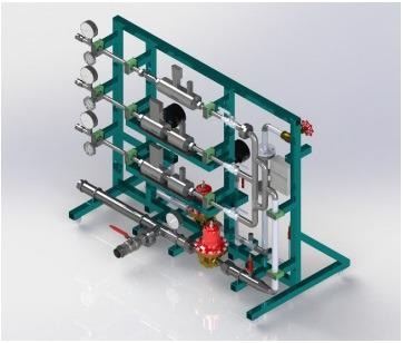 Model of a mixing station.