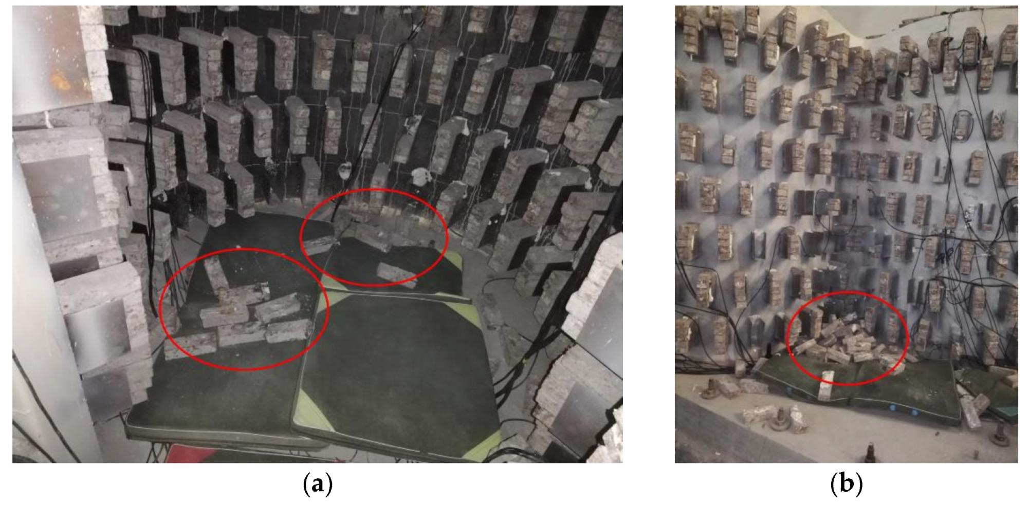 The counterweights fell off: (a) inside the transfer chamber; (b) external to the transfer-purge chamber.