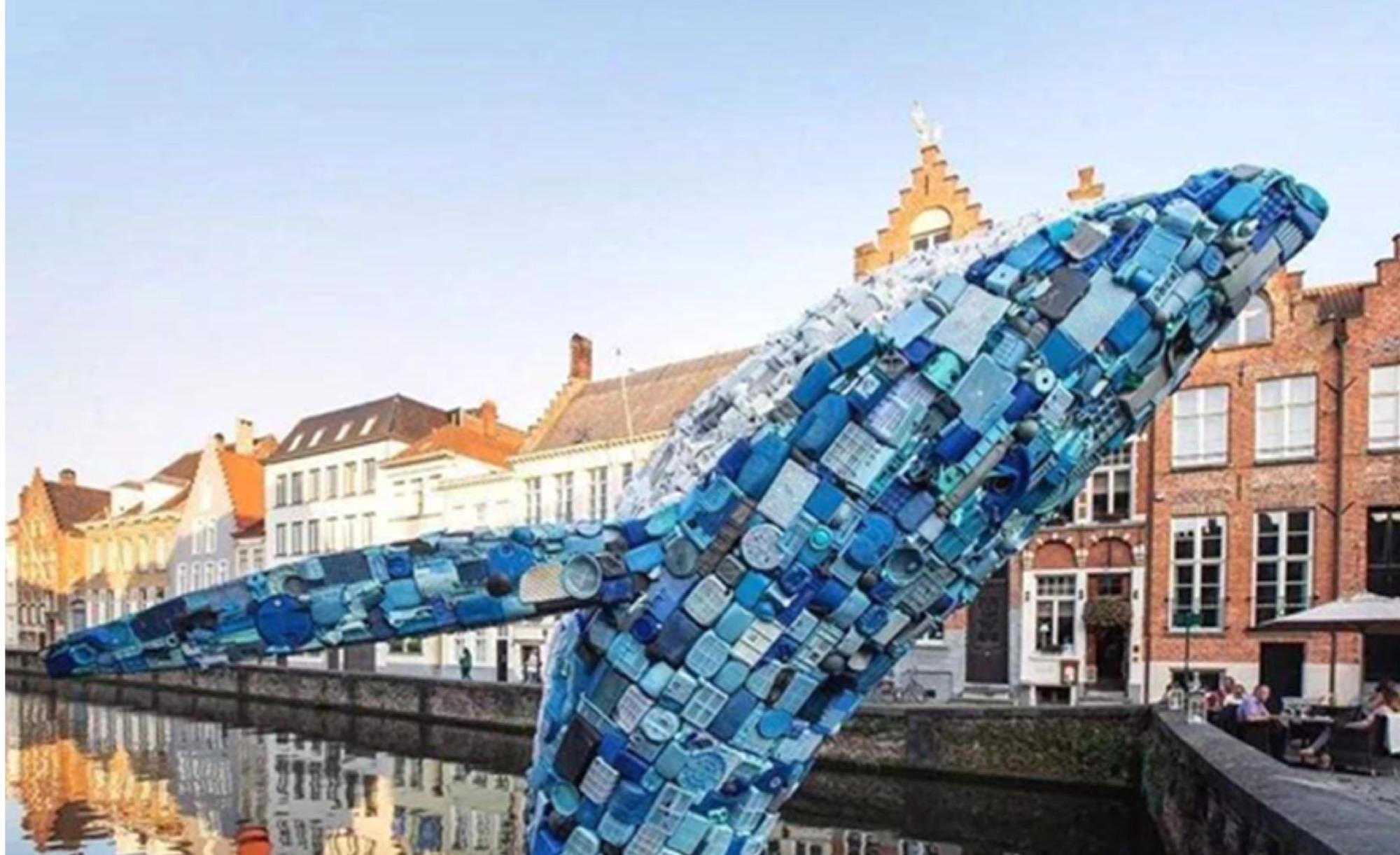 Public artwork “Whale”.
