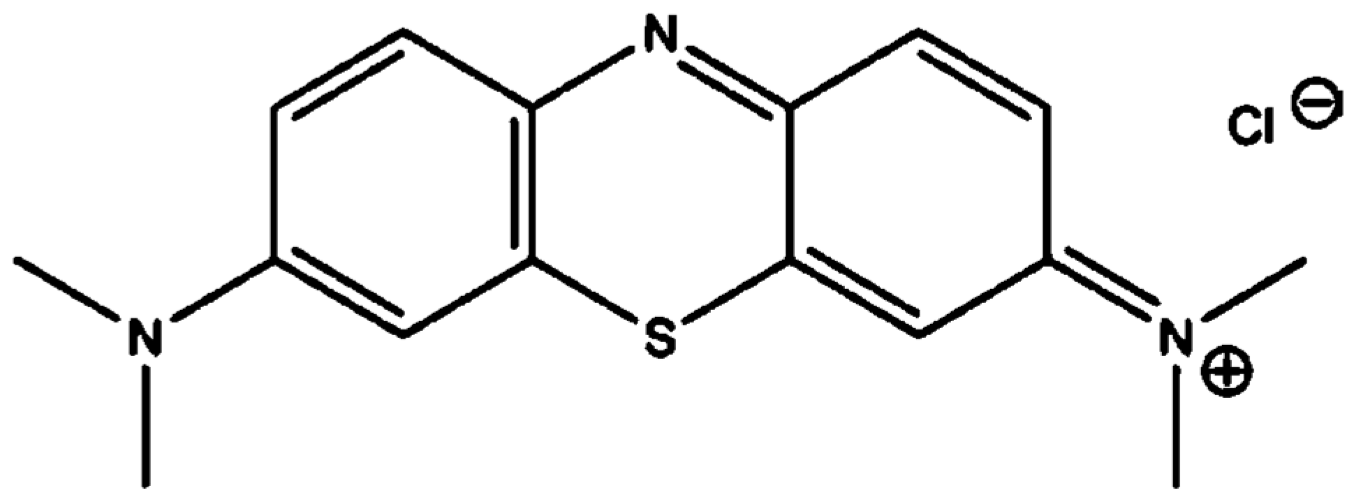 Chemical structure of the Methylene Blue Dye (MBD).