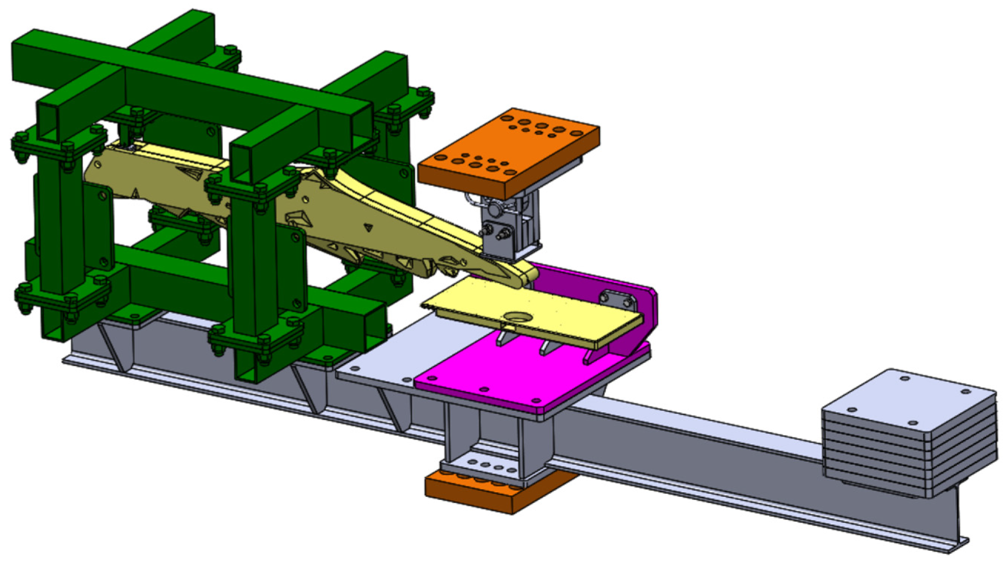 3D model for the manufactured test stand.