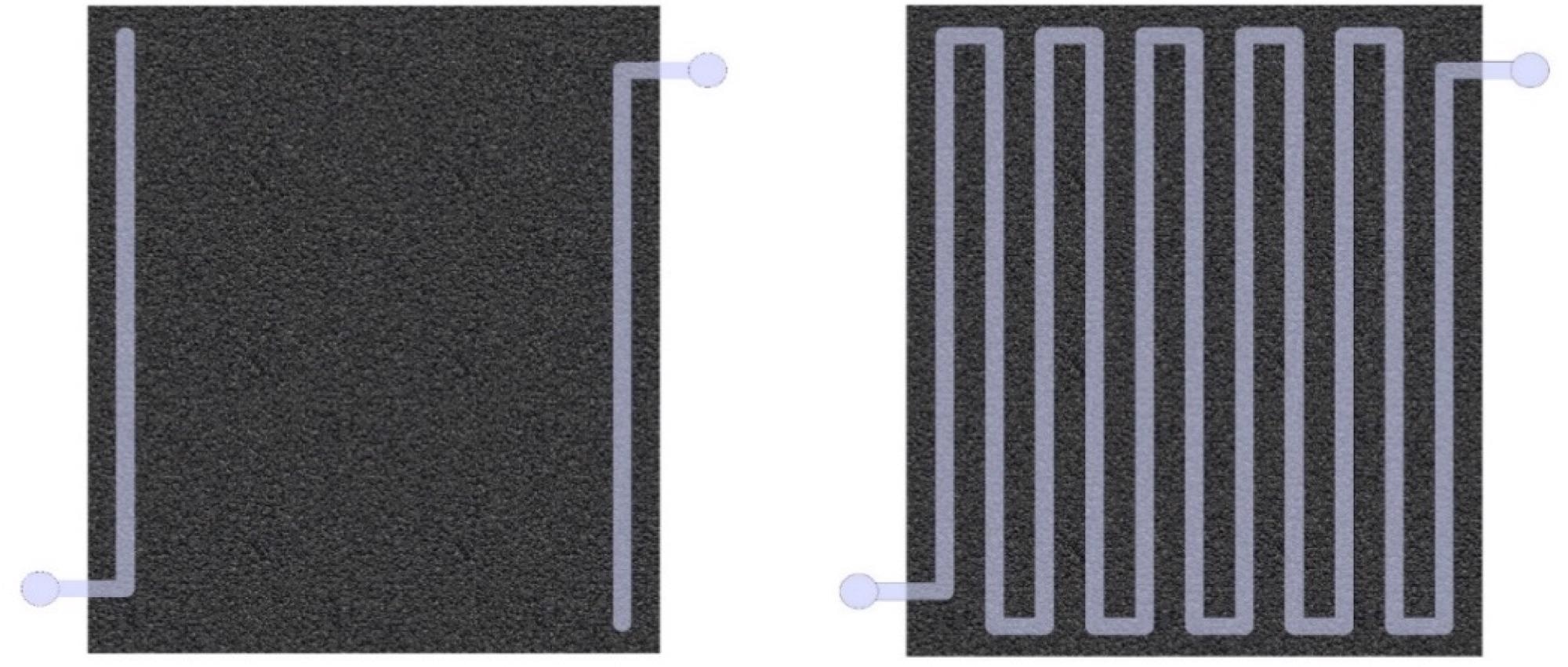 Type of flow half-cells of various designs.