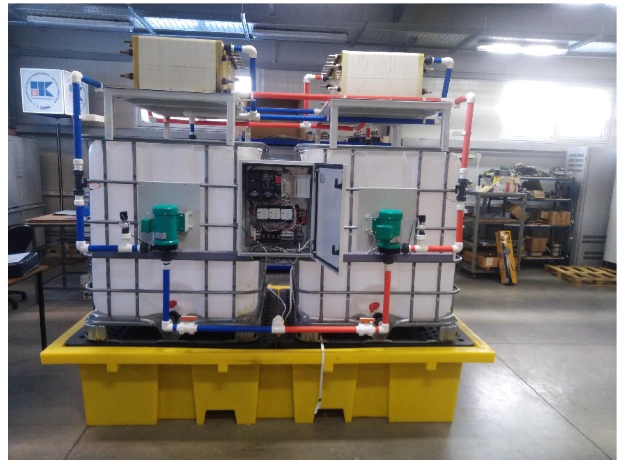 Prototype of the UPS system based on 5 kW/15 kWh VRFB.