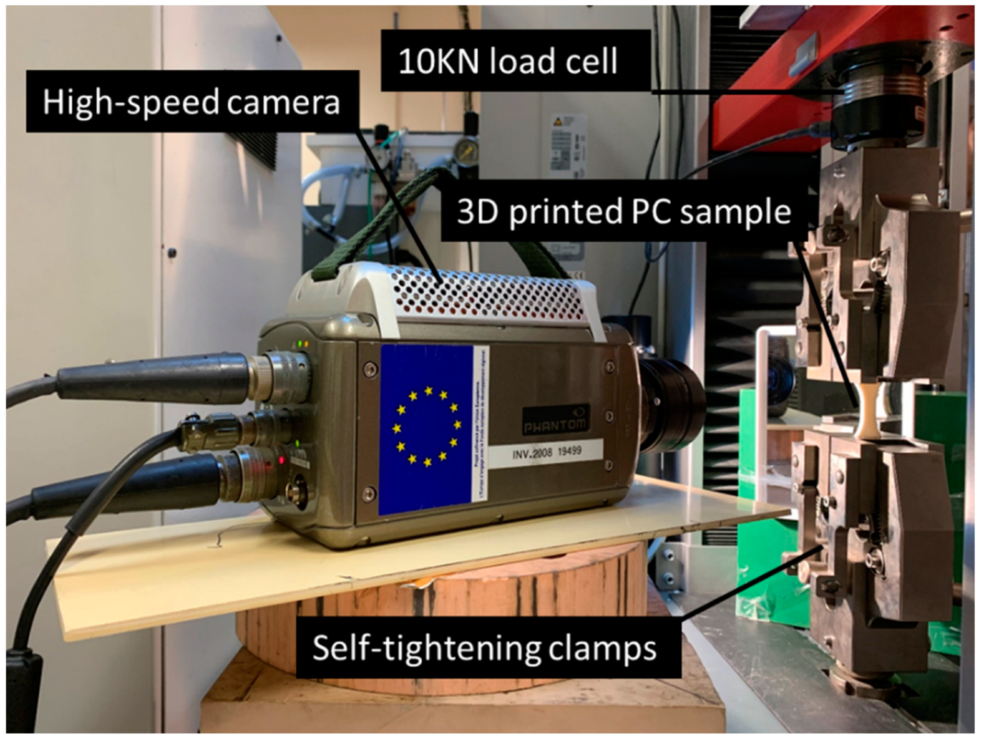 Mechanical testing setup.