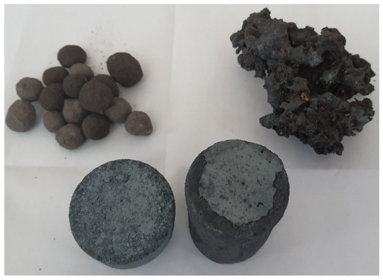 By-products made from waste with high iron content.