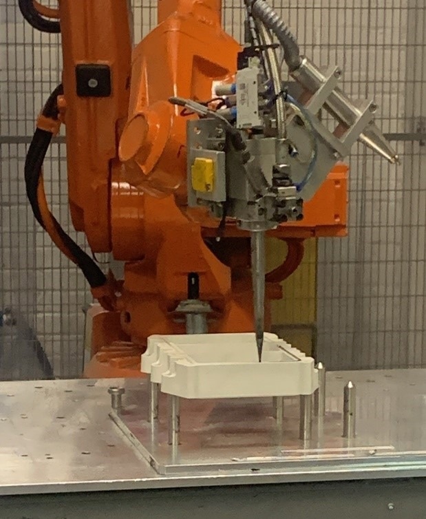 Atmospheric in-line plasma system installation at Robafoam. Image Credit: Henniker Plasma