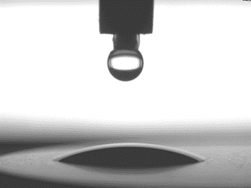 Au contact angle results pre plasma treatment