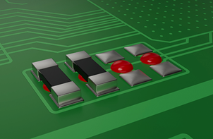 The red Structalit® 5604 is ideal for fixing SMDs and electronic components.