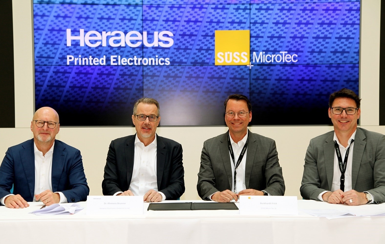 Heraeus Printed Electronics and SUSS MicroTec Join Forces to Revolutionize High-Volume Semiconductor Manufacturing with Inkjet Technology