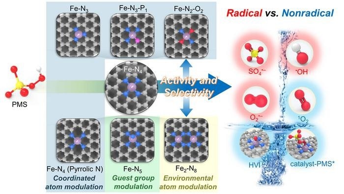 Single-atom catalysts revolutionize water purification: efficient and selective generation of reactive oxygen species for global water challenges. Researchers detail how downsizing active sites to the atomic scale in single-atom catalysts enhances the efficiency and selectivity of the generation of reactive oxygen species through peroxymonosulfate-based advanced oxidation. Their Review Article elucidates the underlying mechanism and identifies critical structure-activity/selectivity relationships, providing valuable insights into the rational design of catalysts for environmental remediation.