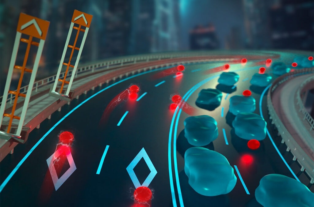 Record ion speeds are achieved in organic conductors where local molecules can attract or repel ions from nanochannels that act as ion superhighways.