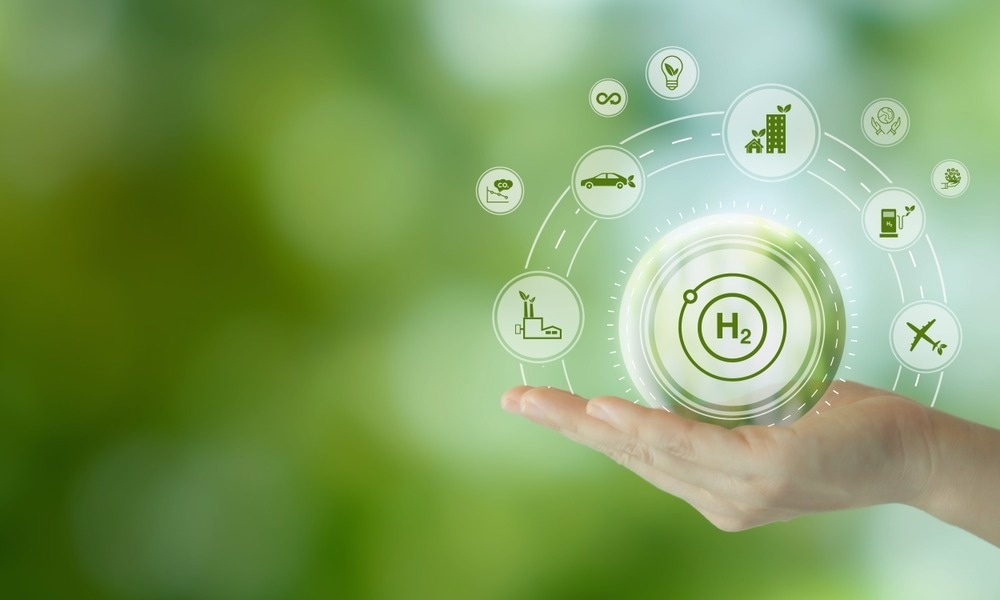green hydrogen concept