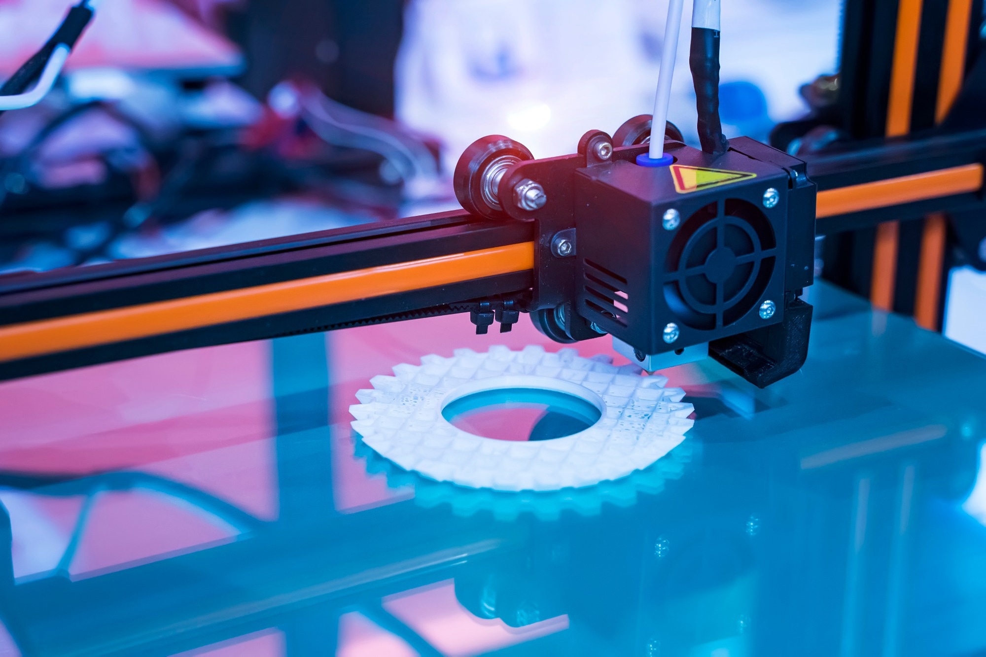 Photo of a 3D printer