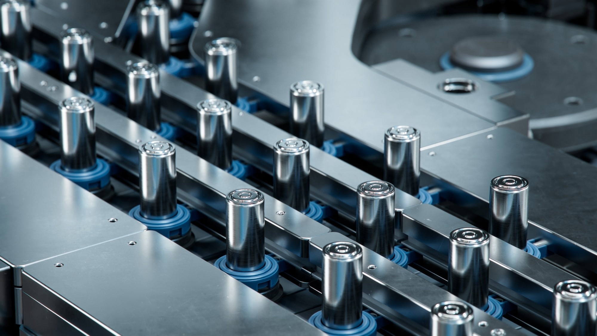 Close-up of Battery Cells