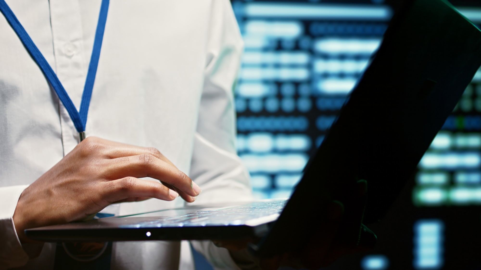 Person Typing on a Computer
