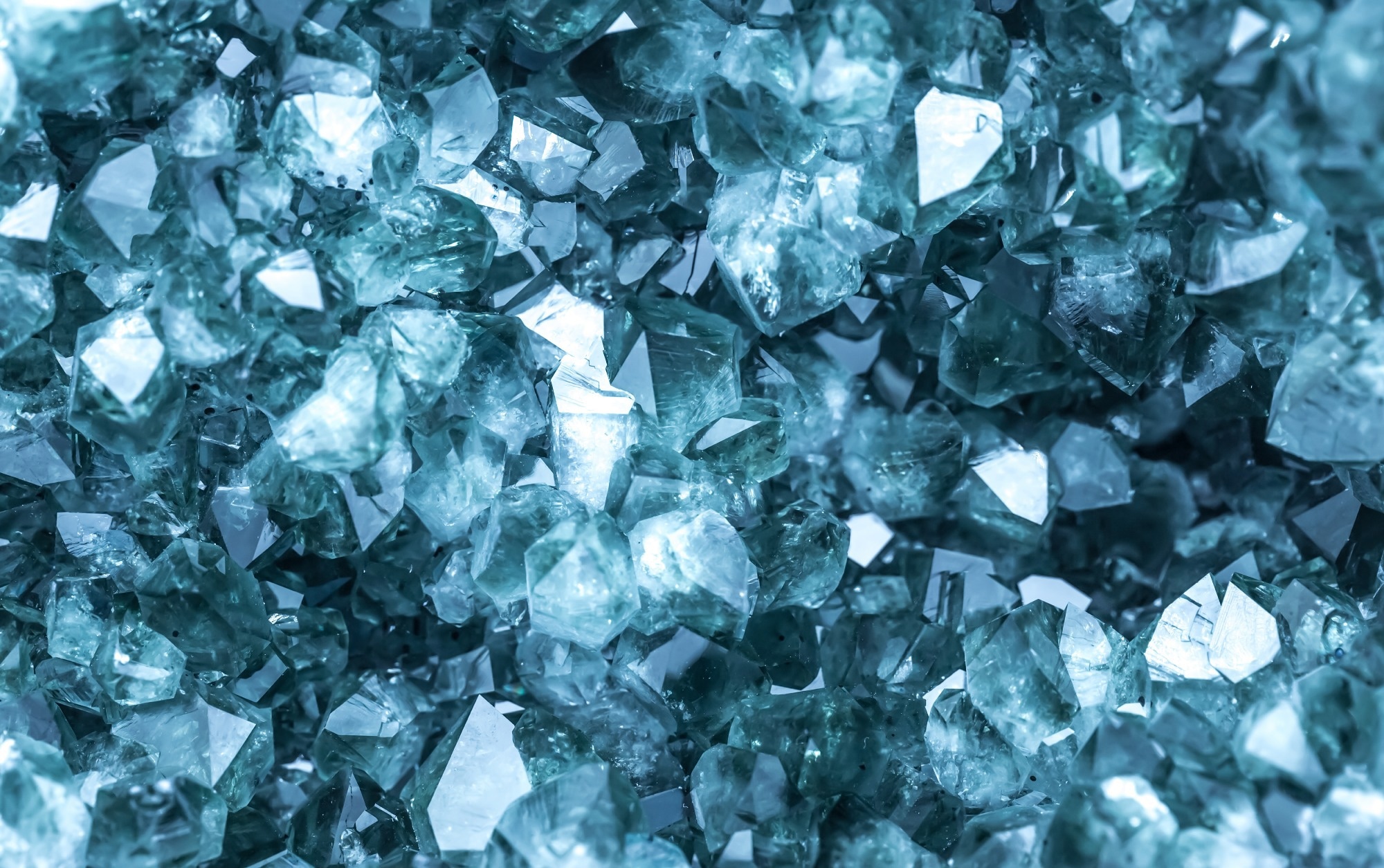 Blue Crystal Mineral Stone.