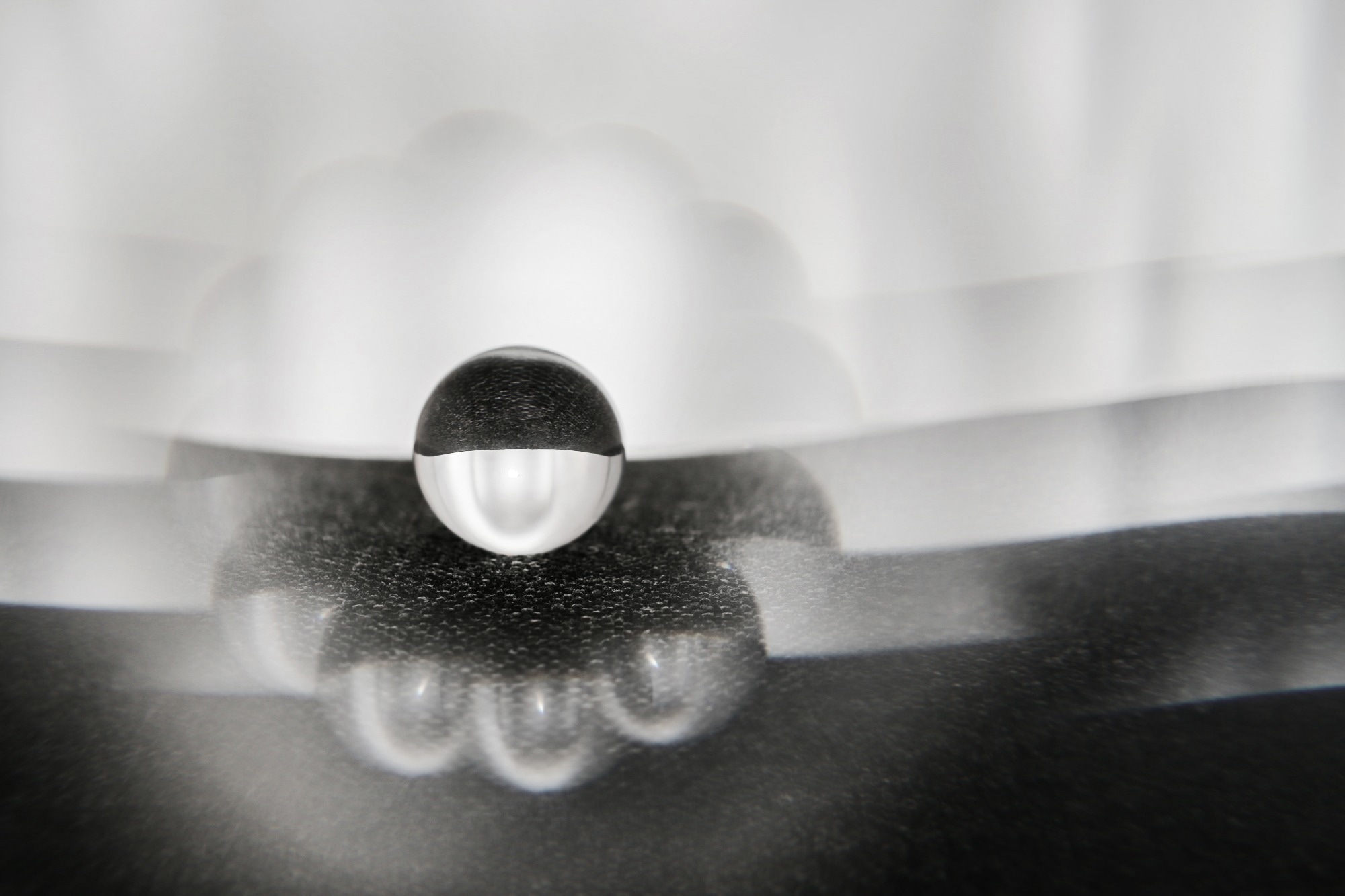 Abstract image of a particle demonstrating energy states of a material.