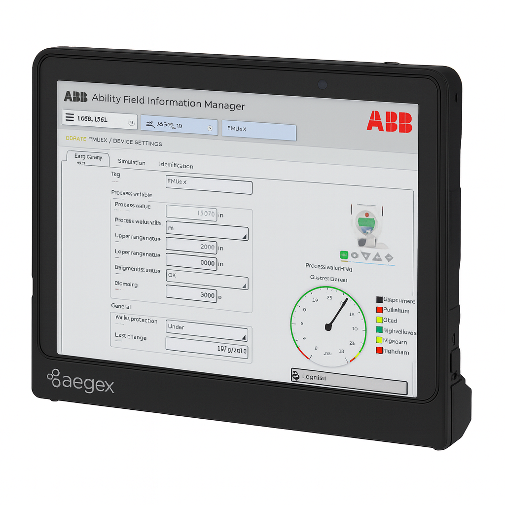 The ABB Ability™ Smart Device Manager is a handheld device manager