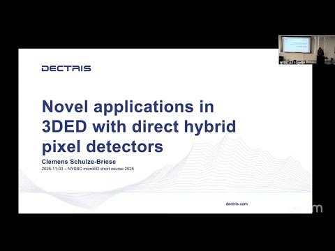 Novel Applications in 3D ED Using Direct Electron Hybrid Pixel Detectors