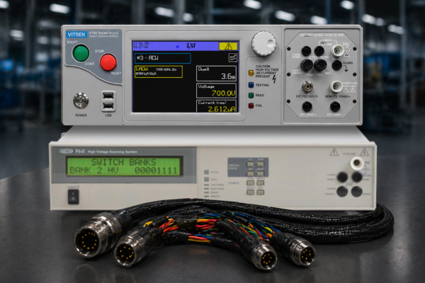 Vitrek Introduces Intelligent Cable Test Automation Solution Combining V10X Hipot Platform and 964i High-Voltage Switching System
