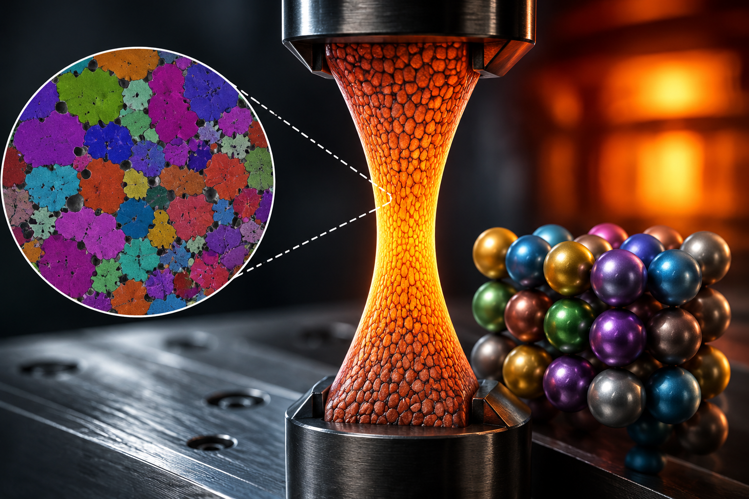 Paper: Unlocking superplasticity in medium and high-entropy alloys. Image credit: AI-generated image created using ChatGPT/OpenAI