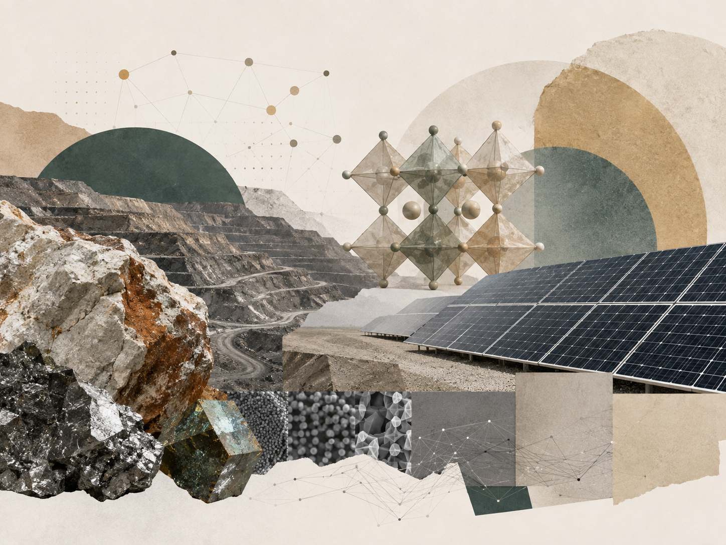Paper: Predictive modeling and discovery of double perovskite oxides for photovoltaics. AI-generated conceptual image created using ChatGPT/OpenAI