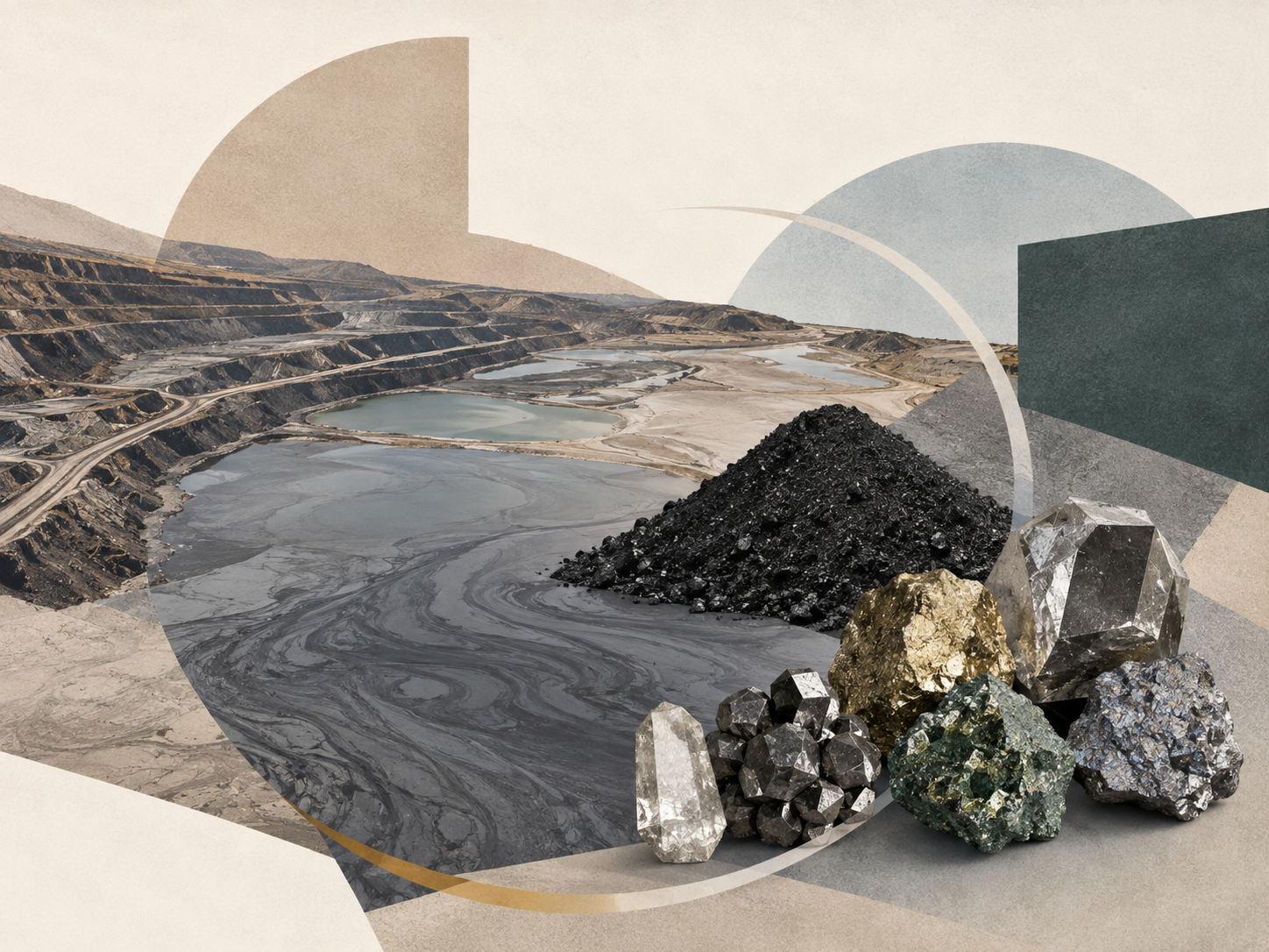 Paper: Resource Potential of Nickel, Vanadium, Titanium, Zirconium, and Rare Earth Elements from Oil Sands Mine Waste. AI-generated abstract conceptual image created using ChatGPT/OpenAI