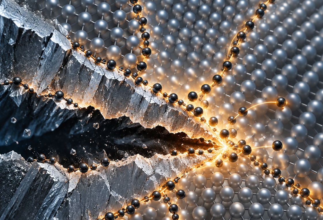 Trace Carbon Strengthens Iron Grain Boundaries By Reconfiguring Bonds At The Crack Tip