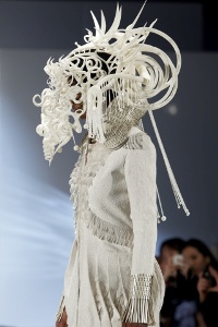 All-Plastic Art Headgear 3D-Printed Using EOS Laser-Sintering Technology