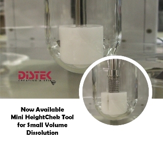 Distek Announces Release of Mini HeightChek Tool for Small Volume Dissolution