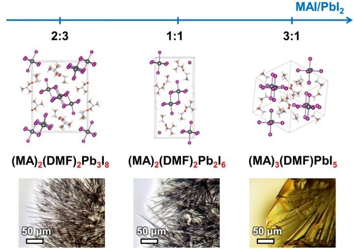 Intermediate Compounds Govern Properties of Perovskite Layer in Solar Cells