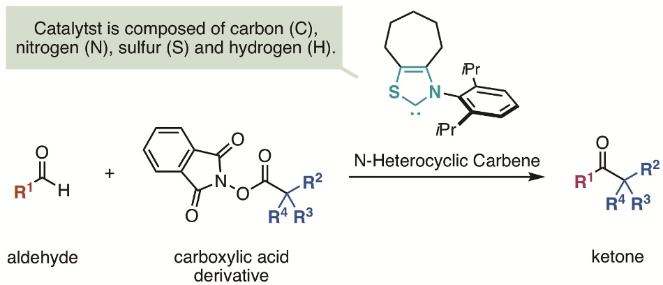 Direct Synthesis of Ketone from Aldehyde Using Metal-Free Catalyst