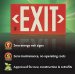 Photo-Luminescent Exit Signs Use No Electricity