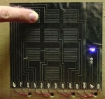 Smart, Disposable Metallized Paper Touch Pads for Packaging Applications
