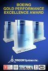 Boeing Presents 2012 Gold Performance Excellence Award to TRICOR Systems