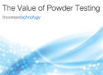 "The Value of Powder Testing" - Freeman Technology Releases a New Industry Guide