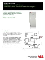 New ABB Whitepaper Describes Successful Field Tests  for FTIR Monitoring of Cement Plant Stack Emissions