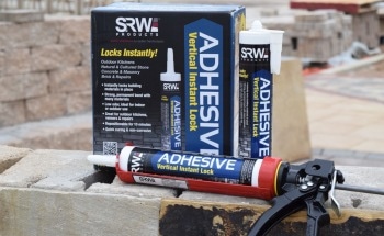 SRW Products Launches Innovative New Adhesive Technology for Vertical Hardscape Applications