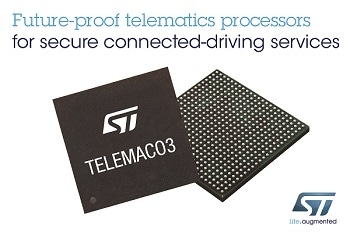 STMicroelectronics Advances Single-Chip Telematics/Connectivity Processors to Support Future Connected-Driving Services