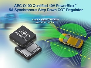 Exar Launches AEC-Q100 Qualified Family of 40V PoL Regulators
