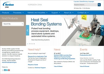 Nordson DIMA Launches New Website to Promote Hot Bar Soldering and Bonding Capabilities for the Electronics Industry