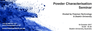 Save the date! Powder Characterisation Seminar - 18 October 2017