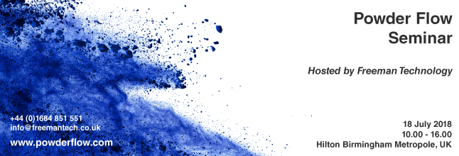 Powder Flow Seminar Hosted By Freeman Technology